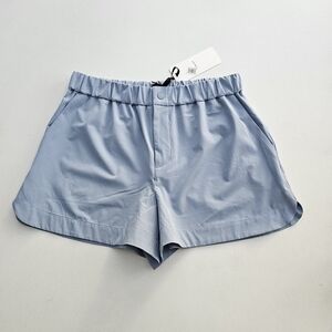 Light Blue Women's Elastic Waist Shorts